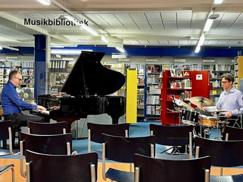 Jazz in der Bücherei - Martin Ehlers und Kai Bussenius