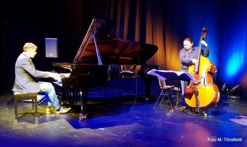 Konzert auf der Bühne des Stadttheaters Neümünster. - StarkLinnemann Quartet (NL)