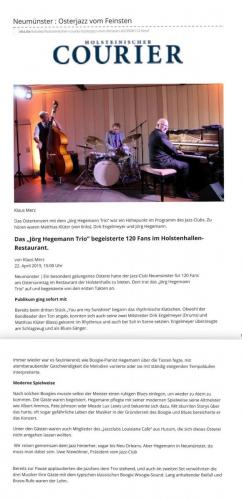 Osterjazz 2019 - Bericht Courier